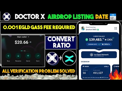 Doctor X Gas Fee | Doctor X Withdraw | Doctor  X new update | Doctor x verification problem |Doctorx