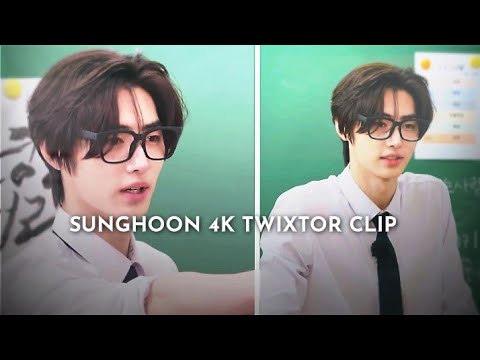 Sunghoon 4k twixtor clip | Recent en o'clock episode | ae sharpen + cc added | enhypen sunghoon