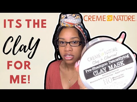 Detox & Cleanse Your Natural Hair | FOR THE LAZY NATURAL | Creme of Nature Clay & Charcoal Line