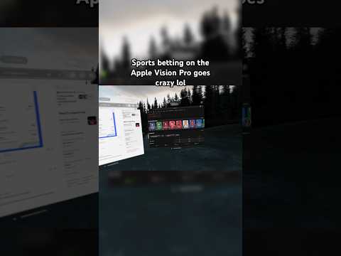 Using the Apple Vision Pro on sports betting lol #applevisionpro #visionpro #visionos