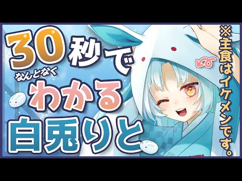 【自己紹介】忙しい方にも！30秒でほんのりわかる白兎りと【VTuber/白兎りと】