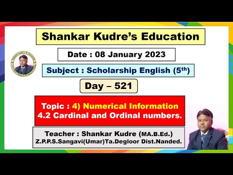 SHANKAR KUDRE'S ONLINE ENGLISH EDUCATION (LIVE) DAY- 521