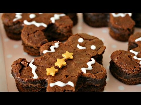 Gingerbread Men Brownies | 12 Days of Xmas Baking | sweetco0kiepie