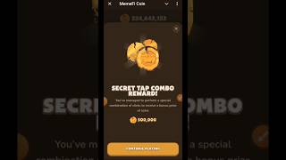 (19-07-2024 ) Memefi secret combo || Memefi Daily combo || memefi combo today || #shorts