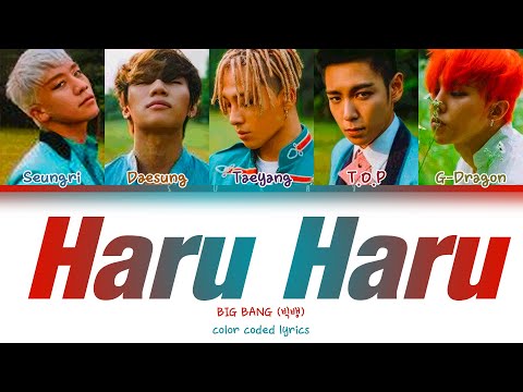 BIG BANG –HARU HARU(하루 하루) Day By Day (Han|Rom|Eng) Color Coded Lyrics