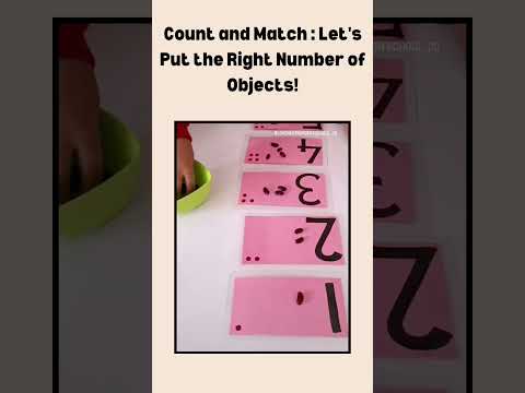 Count and Match: Fun with Numbers!"Hashtags:#CountAndMatch#LearningNumbers#PlaySchoolFun#MathForKids