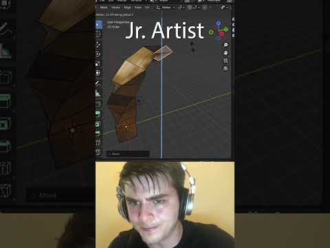 Jr vs Sr Artist:  Making Twisted Arches #blendertutorial #blender #blendercommunity #blender3d #b3d