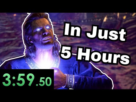 I TRIED Learning How To Speedrun Baldur's Gate 3 In Just 5 Hours