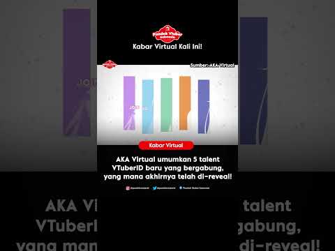 AKA VIRTUAL UMUMKAN 5 TALENT VTUBERID BARU!! #shorts #vtuber