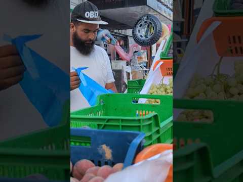 Buying figs and grapes from the back of a guy's truck in Hammamet, Tunisia #shorts #fruit #hammamet