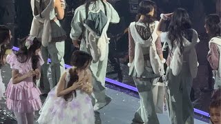 NewJeans Hyein greets ILLIT and they greet back at end of SBSGAYODAEJEON