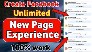 How To Create Facebook New Page Experience | Facebook Profile Page Kaise Banaye