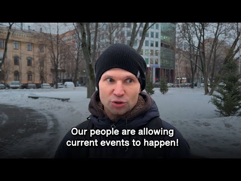 Russian man: "Evil happens because good people are silent"