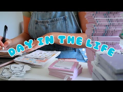 Day in the Life Vlog • Restarting My Shopify and Etsy Shops