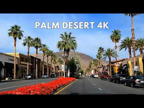 Palm Desert 4K Scenic Driving Tour | Rodeo Drive of the Desert