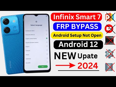 Infinix Smart 7 HD FRP BYPASS ✅ Android 12 | Infinix X6515 / X6516 Gmail Account Bypass Without Pc