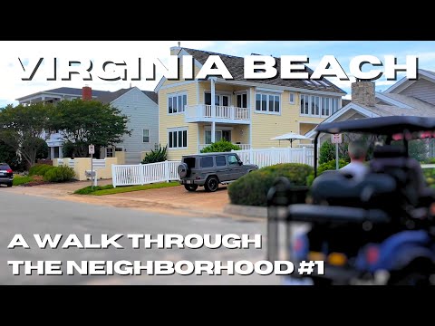 VIRGINIA BEACH Virginia Walking Tour 4K 🇺🇸 A Walk Through The Neighborhood