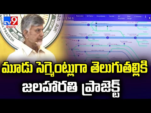 మూడు సెగ్మెంట్లుగా తెలుగుతల్లికి జలహారతి ప్రాజెక్ట్ : CM Chandrababu - TV9