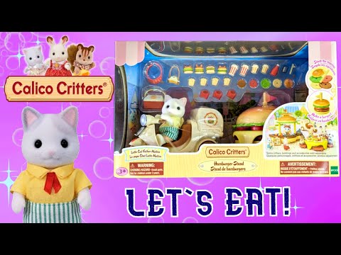 Burger Time!  Extra CUTENESS | Calico Critters Hamburger Stand Playset | Adult Collector Review