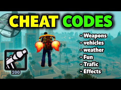 All 46 Cheat Codes in GTA SA Mobile Netflix