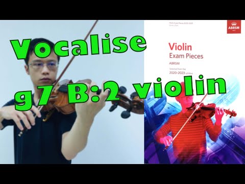 Vocalise【Grade 7 B2 Violin】小提琴七級 B2, ABRSM (2020-2023), strict tempo practice