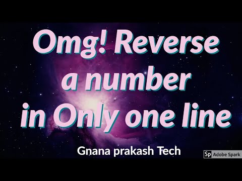 How to reverse a given number In Single line