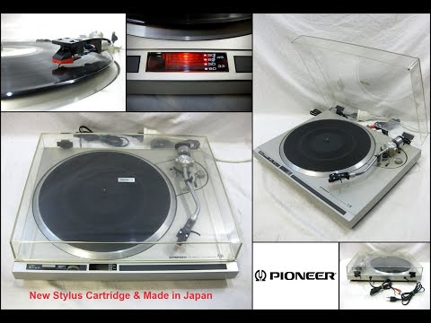 PIONEER PL-100 FG-Servo Auto-Return Turntable with New Stylus Cartridge (Made in Japan)