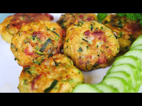 Juicy Patties with Zucchini and Chopped Meat