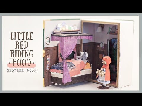 DIY Little Red Riding Hood, Diorama Book (canon papercraft)