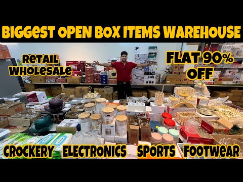 Every Item On Heavy Discount || 80-90% Off || Crockery Electronics Footwear Sports || Warehouse