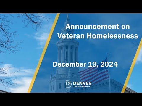 Announcement on Veteran Homelessness