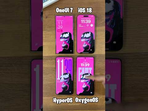 OneUI 7 vs iOS 18 vs OxygenOS vs HyperOS