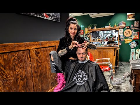 The Ultimate Relaxation Experience: Haircut & Scalp Massage by Lady Barber Sarah | ASMR Bliss