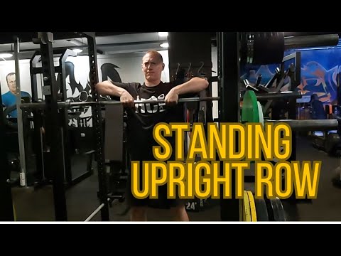 Standing Upright Row with a straight bar /Gladiator Training Program