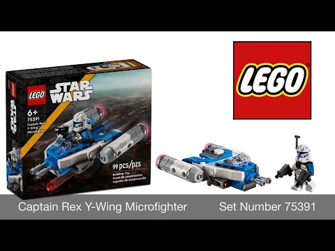 LEGO Star Wars Captain Rex Y Wing Microfighter 75391 Stop Motion Speed Build