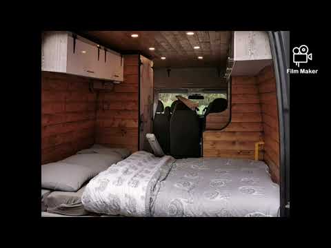 how we set up our 3 beds sofas and table 4 berth campervan conversion mwb transit on a budget