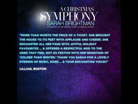 @sarahbrightman 'A Christmas Symphony' Continues to Enchant Fans and Critics Throughout the U.S.!