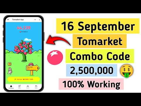 Tomarket 16 september daily combo | tomato app daily combo code today | to market new code today