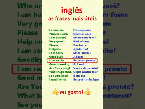 Inglês. Aprenda frases mais úteis em inglês para principiantes!