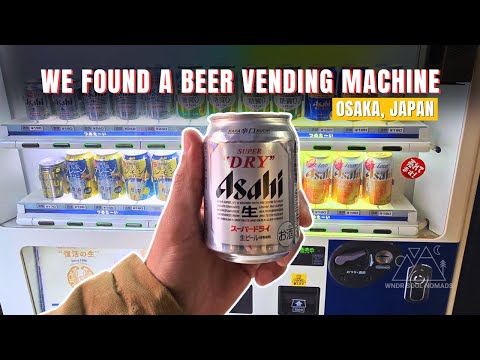 We Found a Beer Vending Machine | Walking Around Tenjinbashi-suji Shopping Street Osaka, Japan