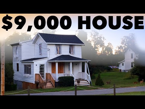 $9,000 HOUSE - DIY QUIKCRETE BASEMENT FLOOR - Ep. 48