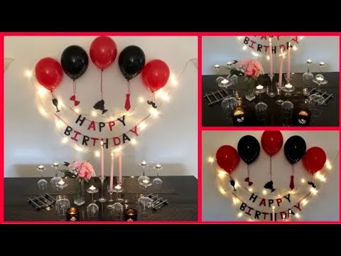 Simple and easy Birthday party Decorations at home