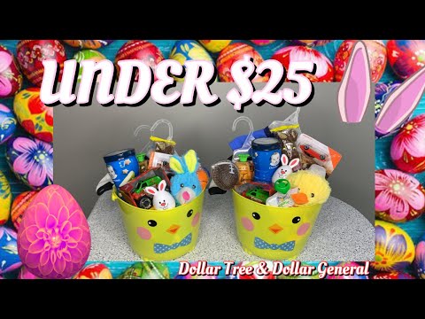 DIY DOLLAR TREE EASTER BASKETS | UNDER $25