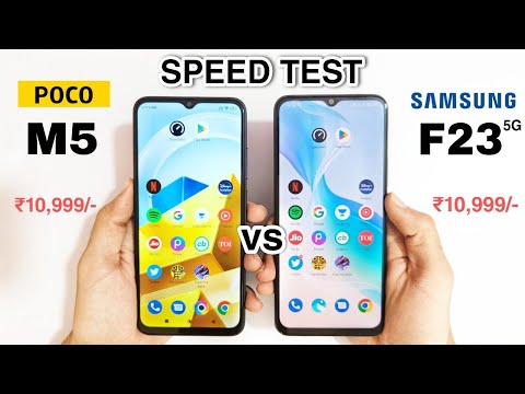 poco m5 vs Samsung f23 5g Speed Test & Comparison | Last Day of Sale Don't miss this phone