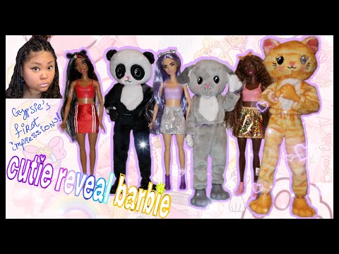 CUTIE REVEAL BARBIE: PANDA, PUPPY & KITTY- DETAILED REVIEW, first impressions, SKINTONE COMPARISON