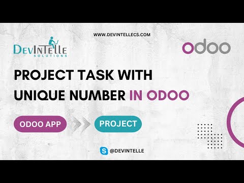 How to Project Task with Unique Number in Odoo