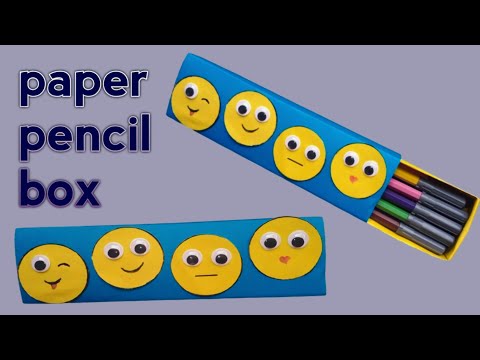 DIY Paper Box/How to Make Paper Pencil Box/DIY Origami Pencil Box/Easy Origami Box Amazing Paper Box