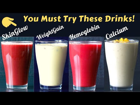 You Must Have These Health Drinks Twice a Week! Drinks for Skin Glow, Weight-gain, Iron & Calcium