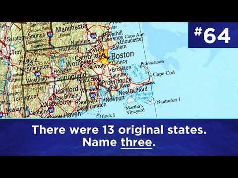 Q64: There were 13 original states. Name three.