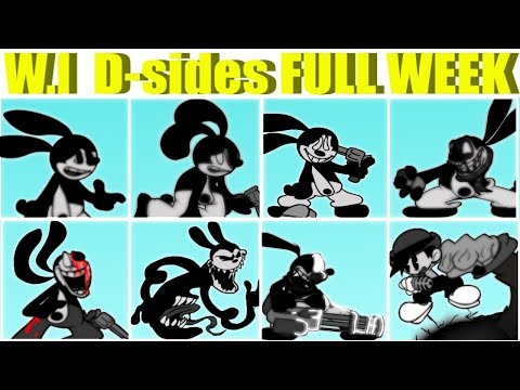 FNF MOD: Oswald D-Sides Full week - Saturday Fatality (Walkthrough/W.I D-sides/HARD)